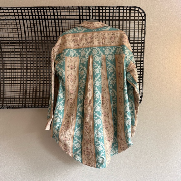 Free people we the free wonderland fog jacquard shirt - Picture 8 of 9